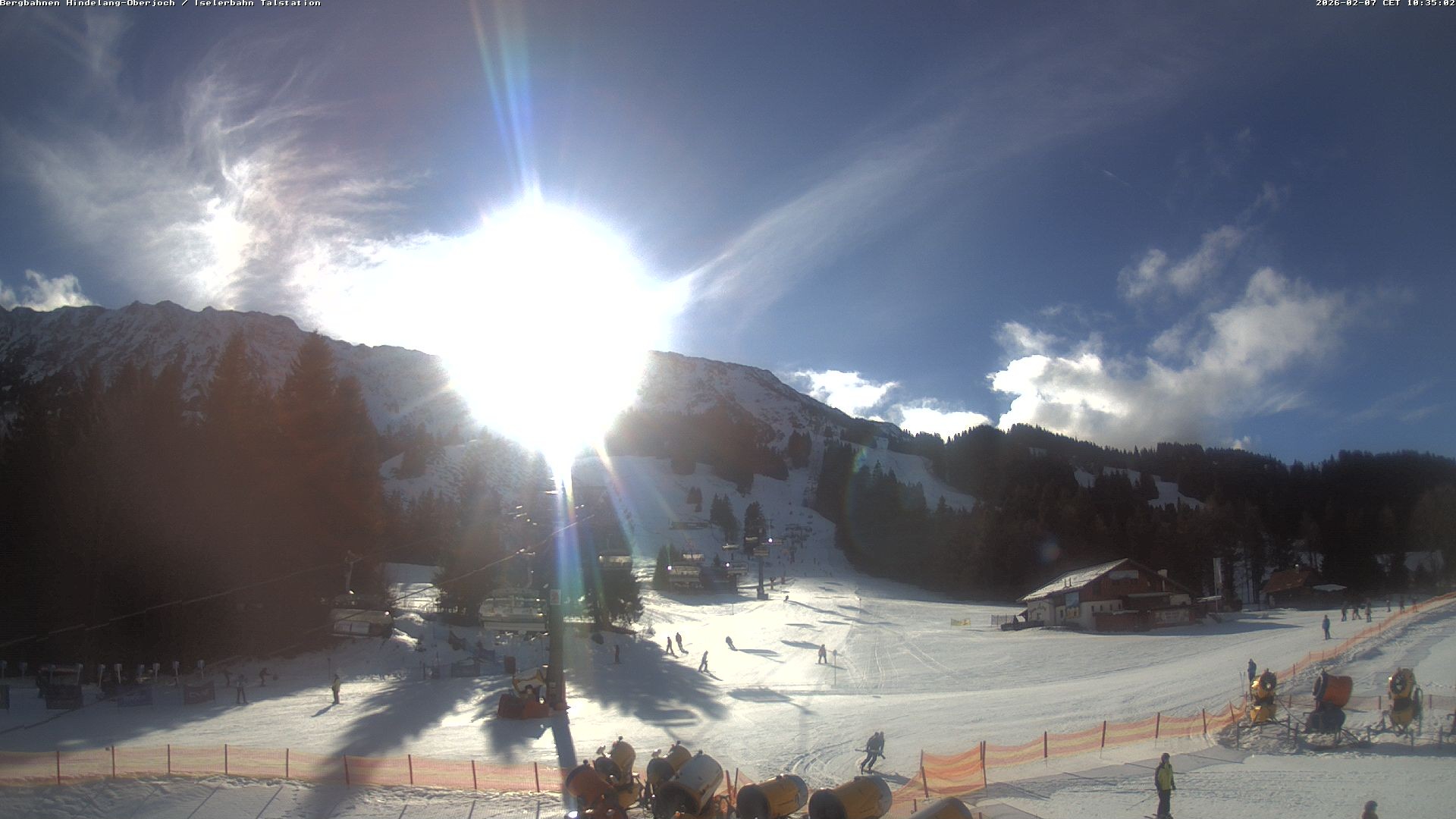 Archiv Foto Webcam Oberjoch - Blick zum Iseler