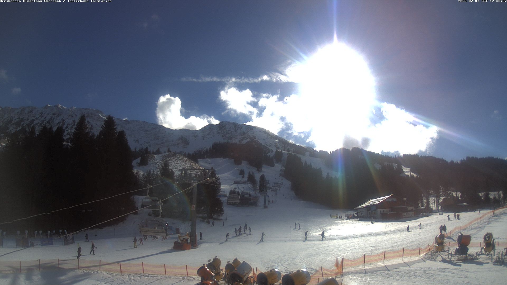 Archiv Foto Webcam Oberjoch - Blick zum Iseler