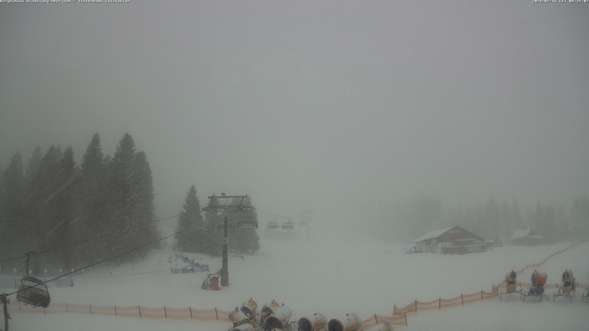 Archiv Foto Webcam Oberjoch - Blick zum Iseler