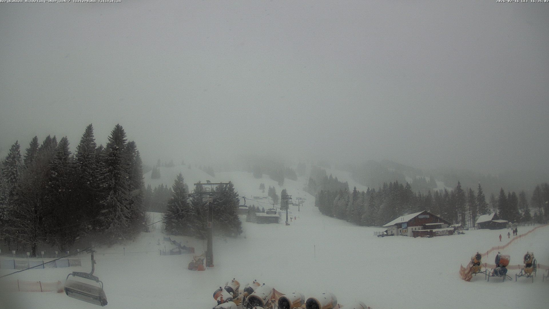 Archiv Foto Webcam Oberjoch - Blick zum Iseler