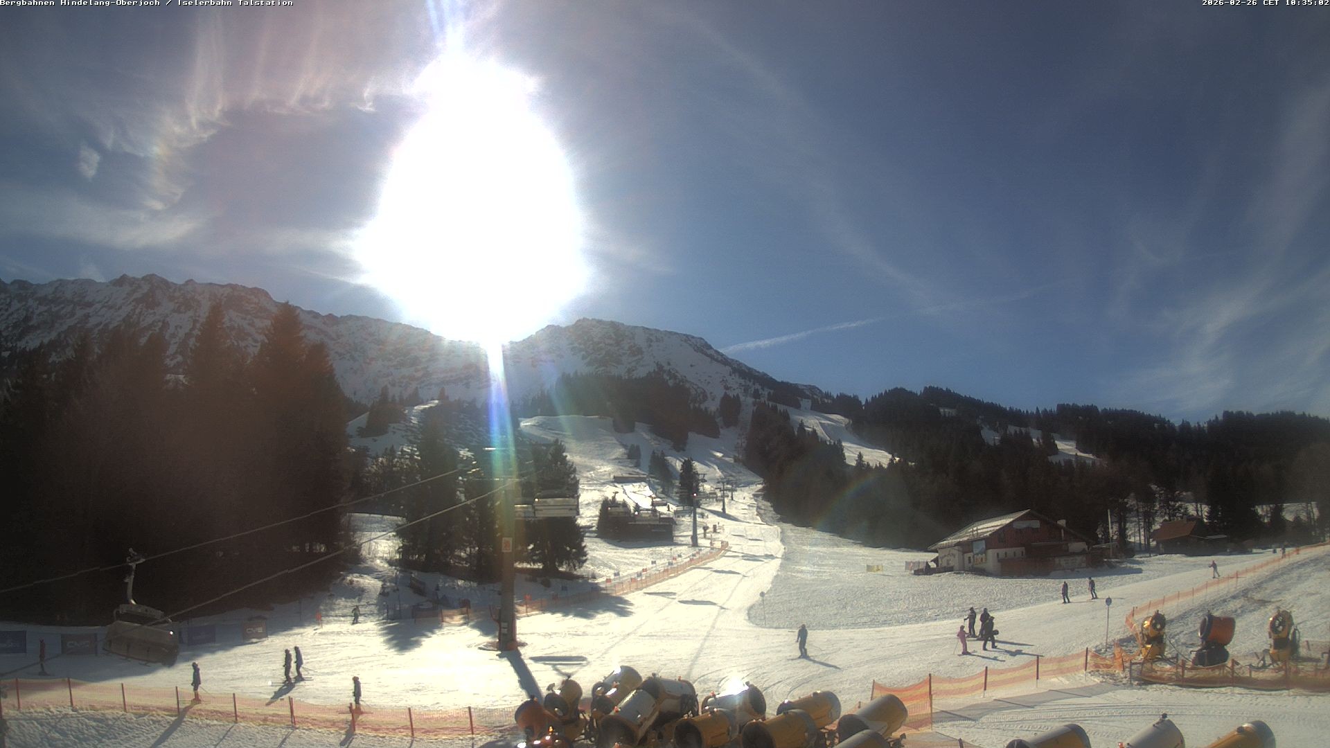 Archiv Foto Webcam Oberjoch - Blick zum Iseler