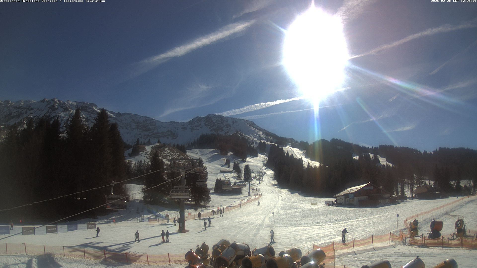 Archiv Foto Webcam Oberjoch - Blick zum Iseler