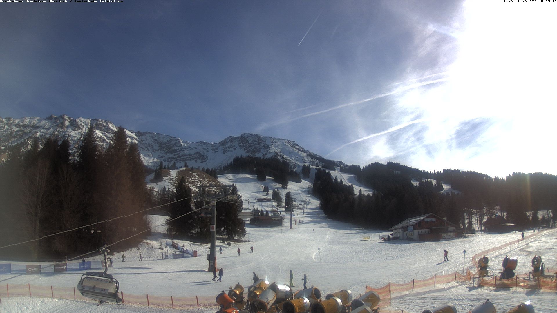 Archiv Foto Webcam Oberjoch - Blick zum Iseler