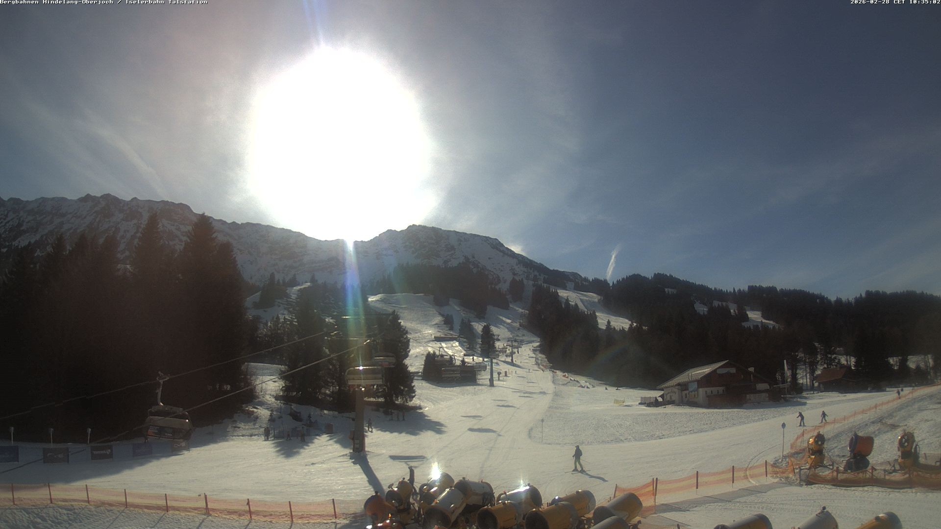 Archiv Foto Webcam Oberjoch - Blick zum Iseler