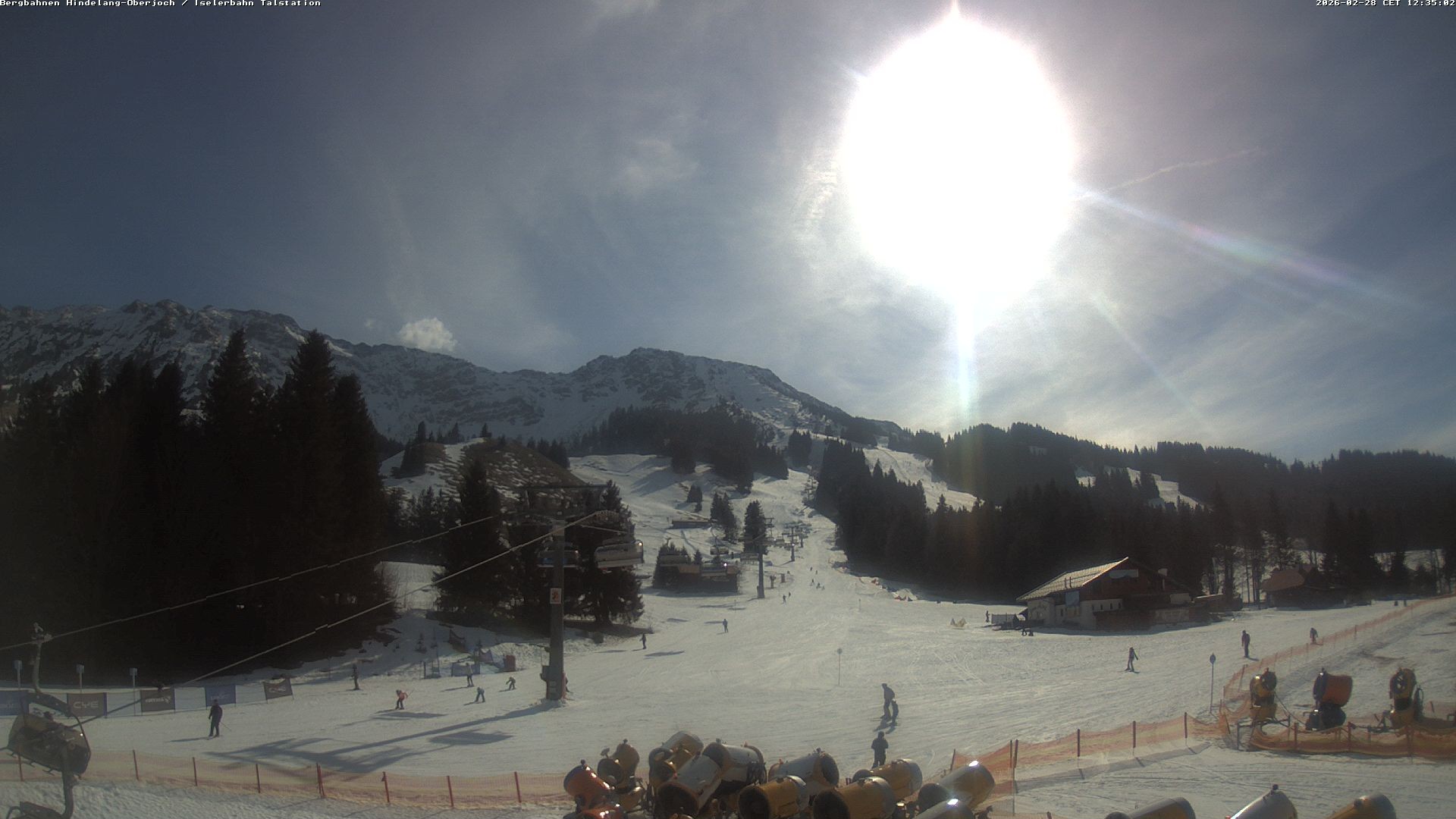 Archiv Foto Webcam Oberjoch - Blick zum Iseler