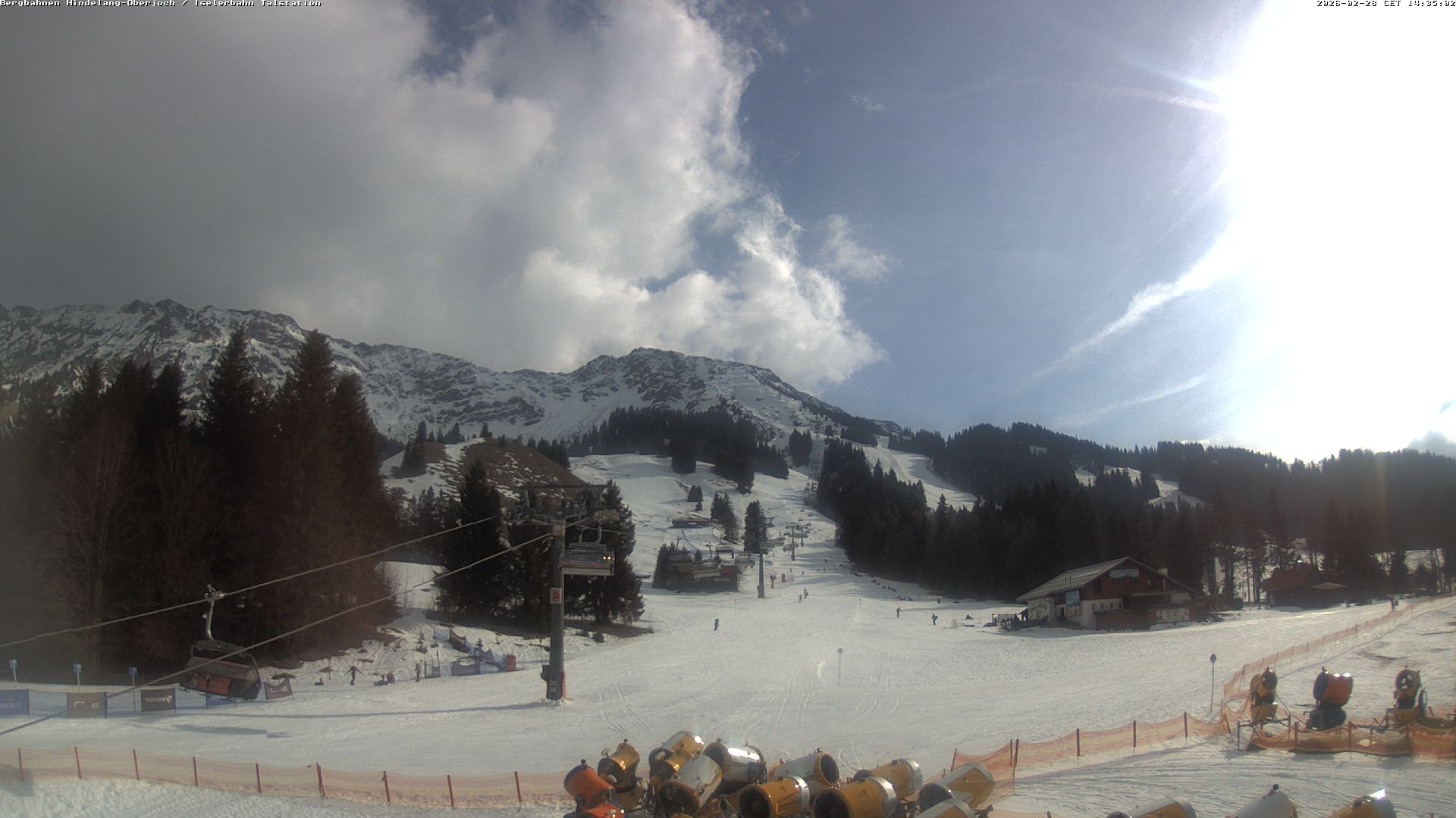 Archiv Foto Webcam Oberjoch - Blick zum Iseler