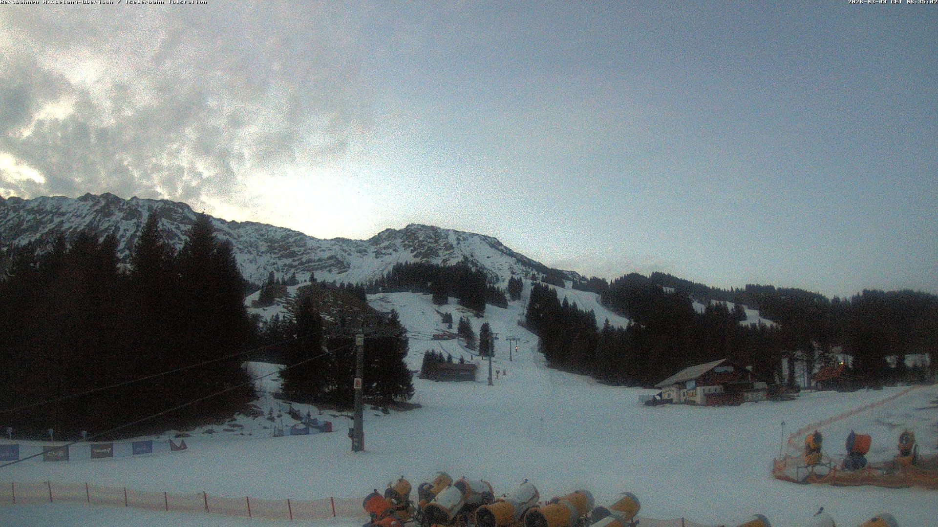 Archiv Foto Webcam Oberjoch - Blick zum Iseler