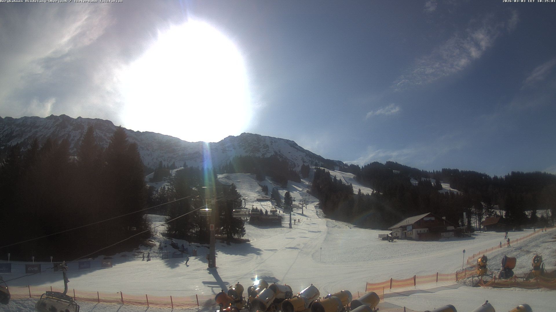 Archiv Foto Webcam Oberjoch - Blick zum Iseler