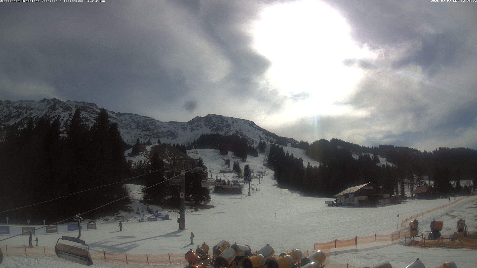 Archiv Foto Webcam Oberjoch - Blick zum Iseler