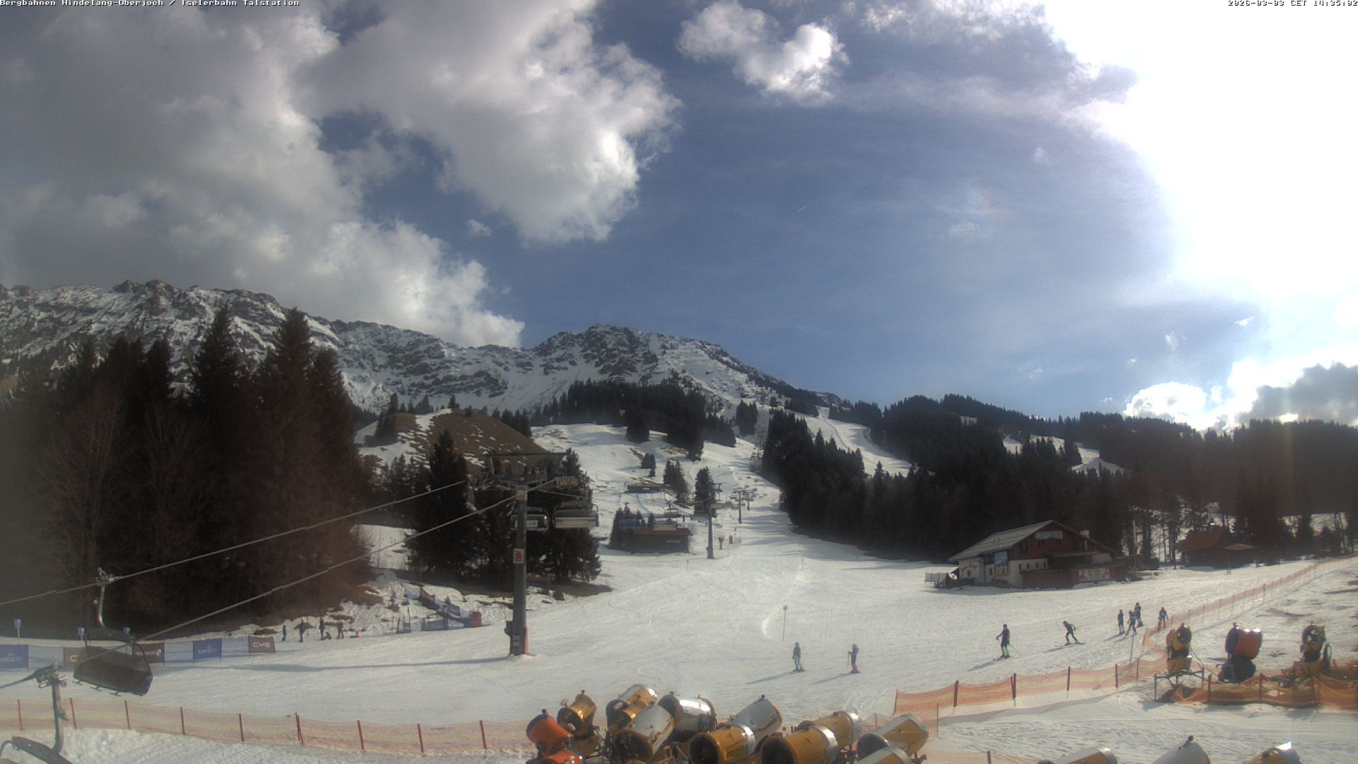 Archiv Foto Webcam Oberjoch - Blick zum Iseler