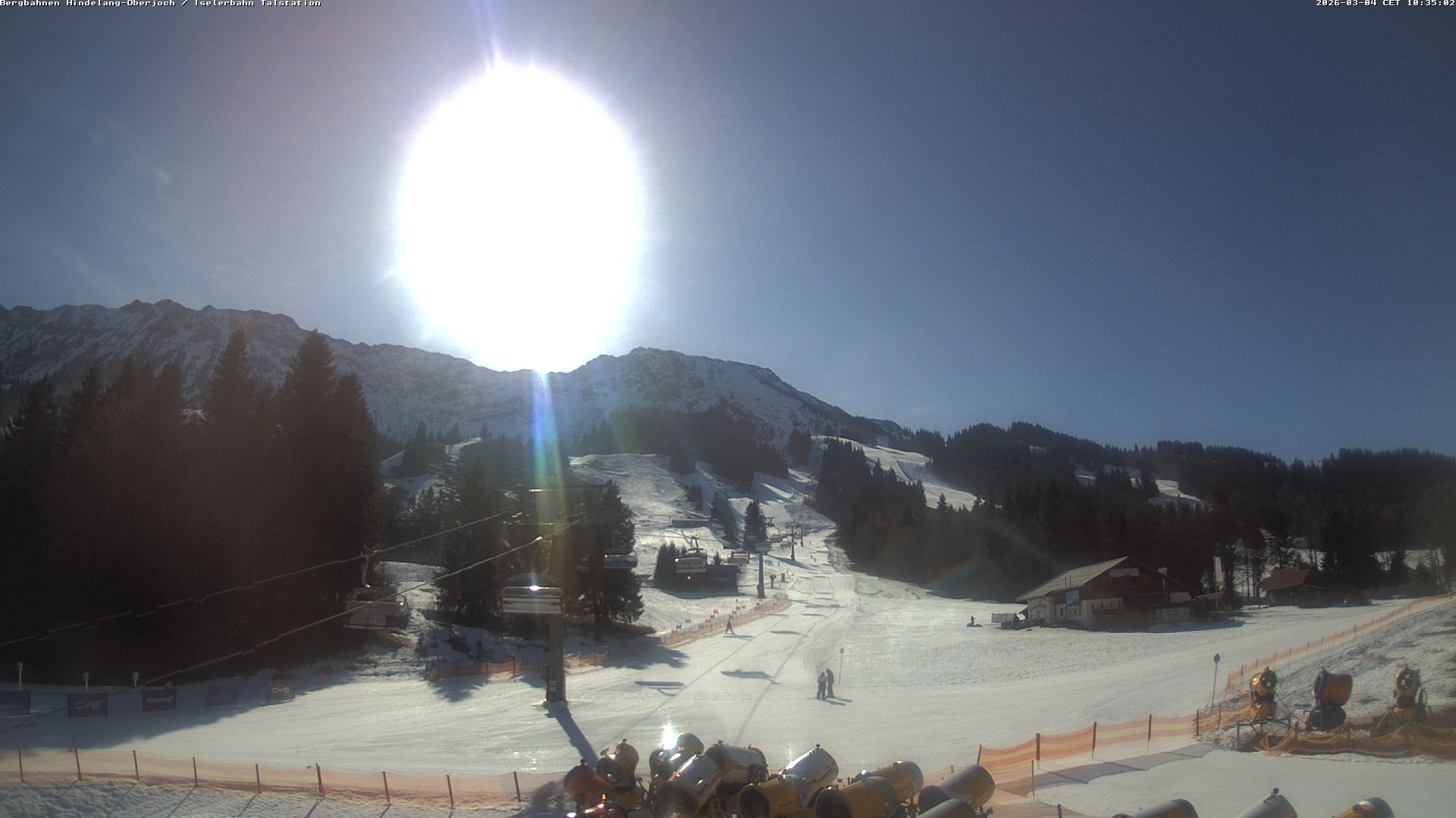 Archiv Foto Webcam Oberjoch - Blick zum Iseler