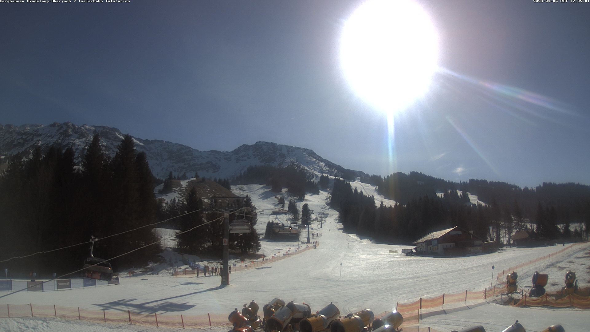 Archiv Foto Webcam Oberjoch - Blick zum Iseler