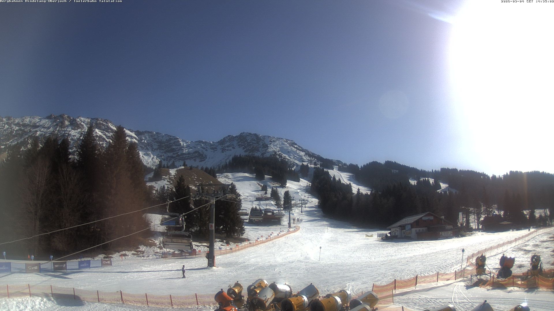 Archiv Foto Webcam Oberjoch - Blick zum Iseler