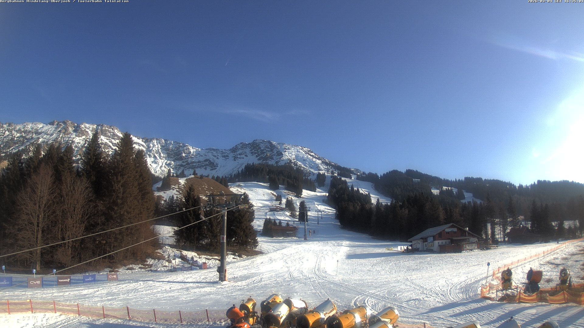 Archiv Foto Webcam Oberjoch - Blick zum Iseler