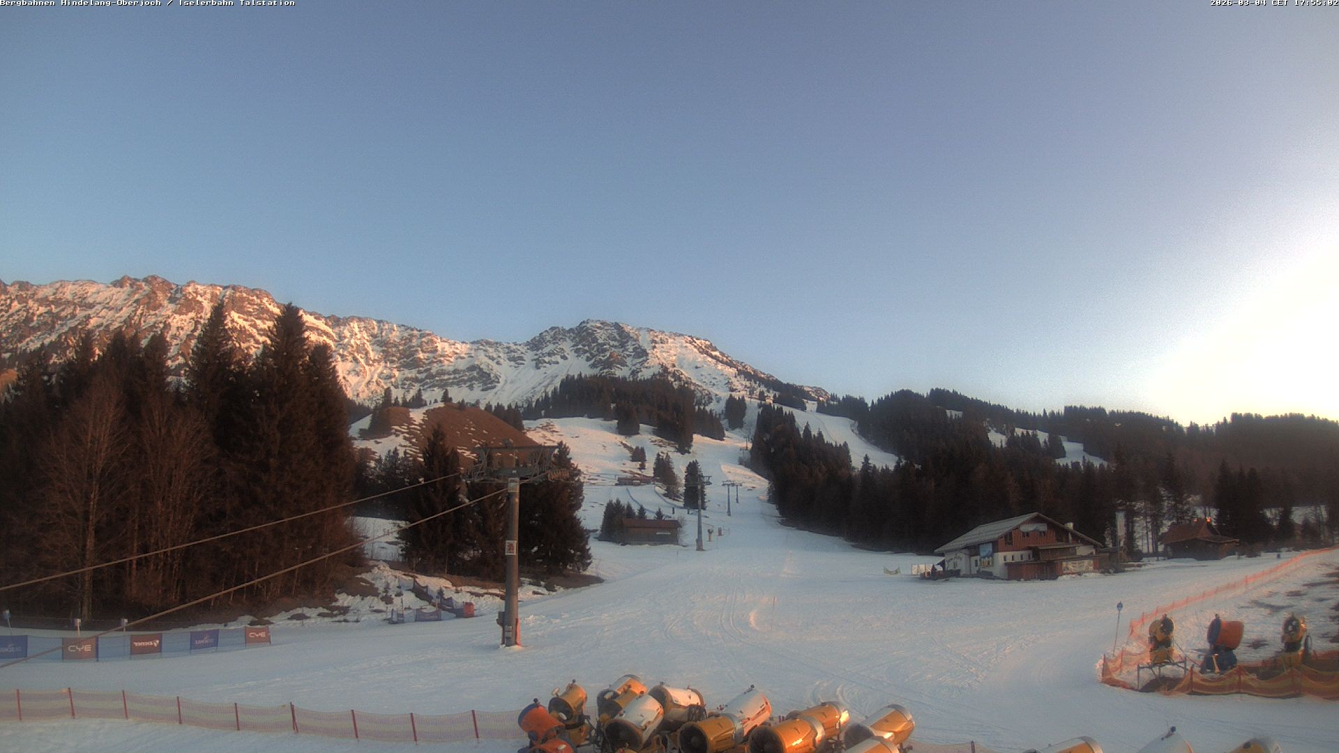 Archiv Foto Webcam Oberjoch - Blick zum Iseler