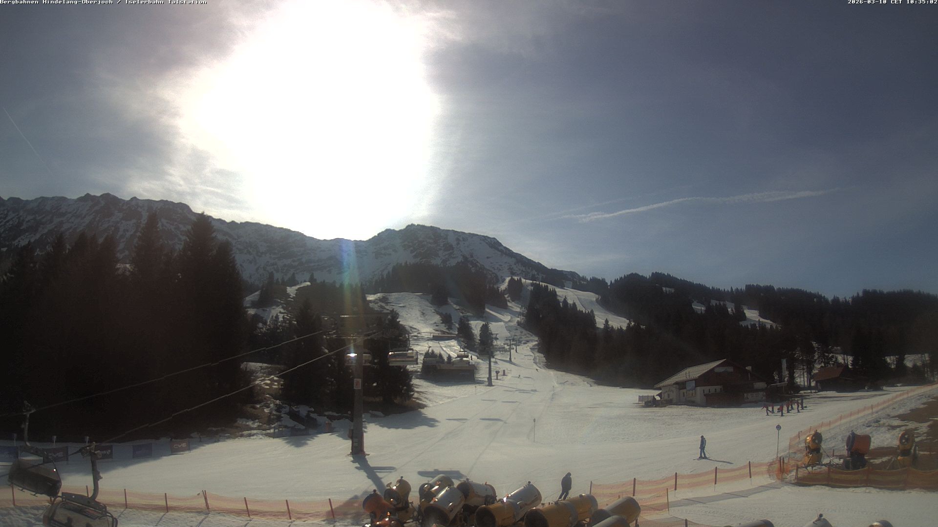 Archiv Foto Webcam Oberjoch - Blick zum Iseler