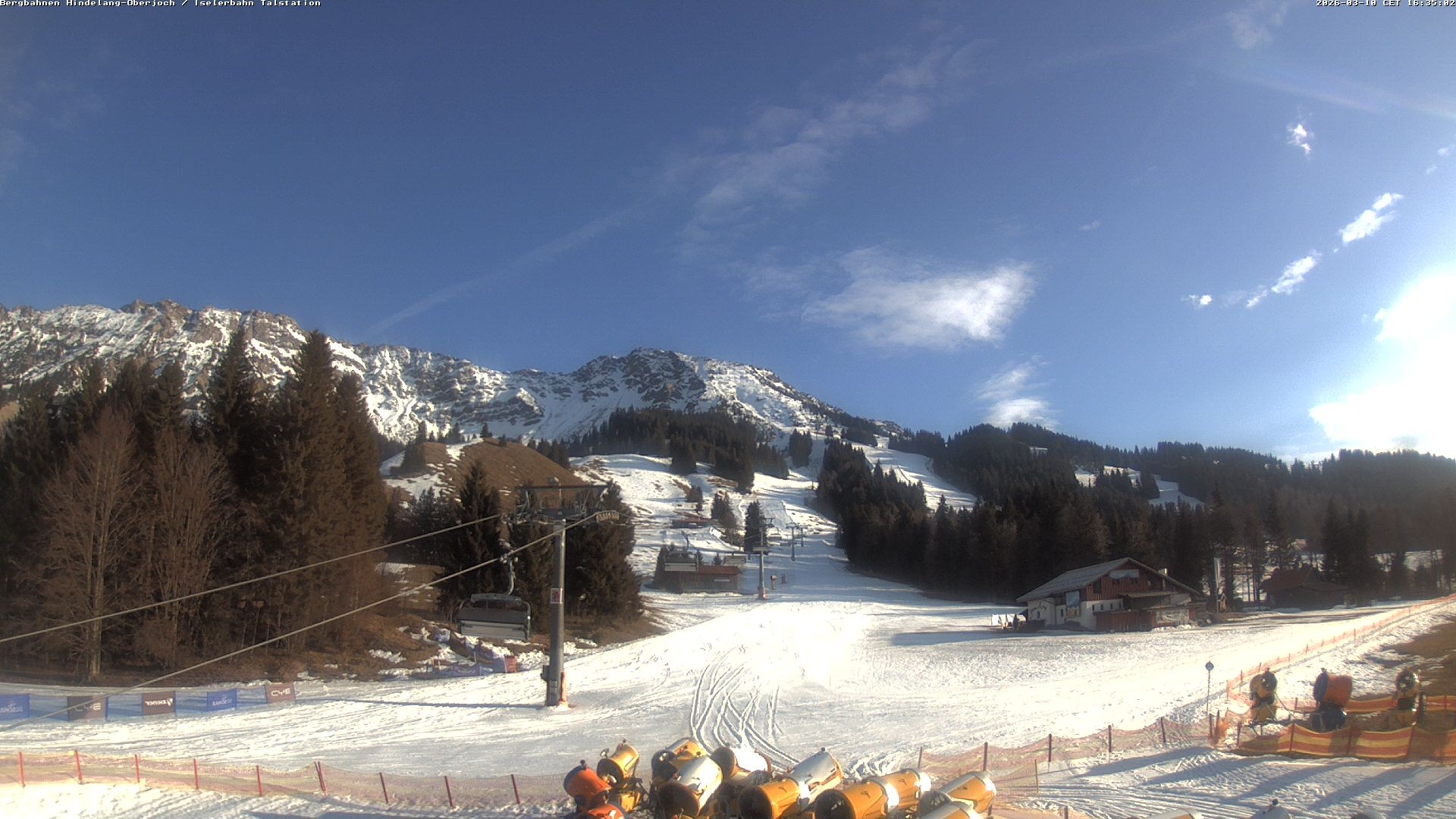 Archiv Foto Webcam Oberjoch - Blick zum Iseler