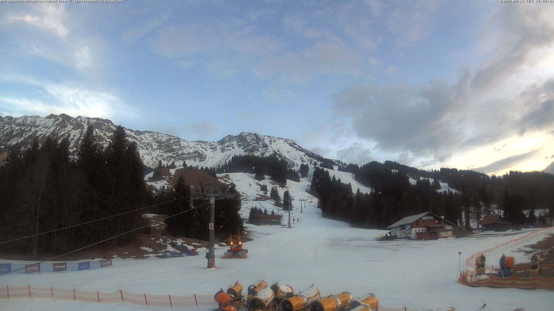 Archiv Foto Webcam Oberjoch - Blick zum Iseler