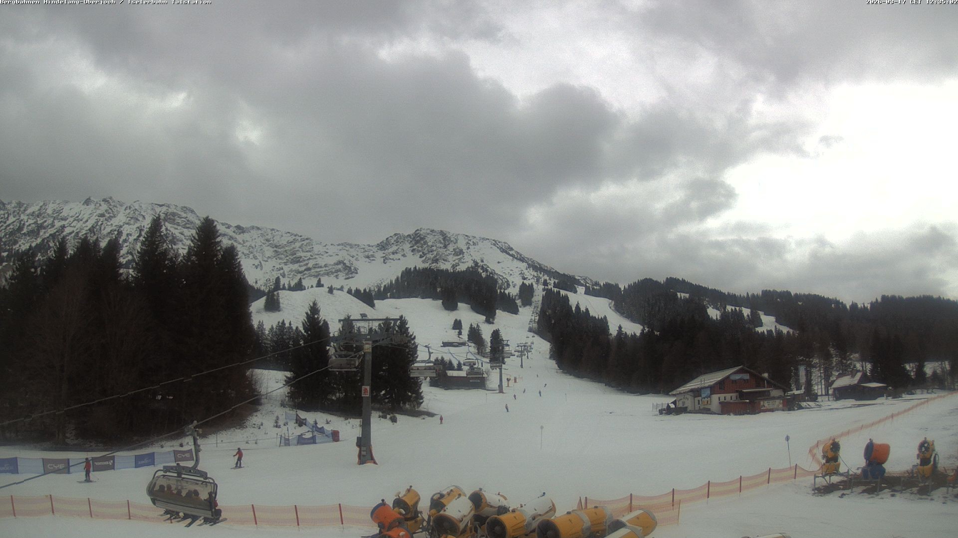 Archiv Foto Webcam Oberjoch - Blick zum Iseler