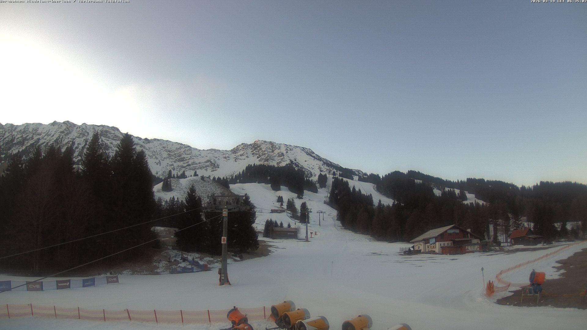 Archiv Foto Webcam Oberjoch - Blick zum Iseler