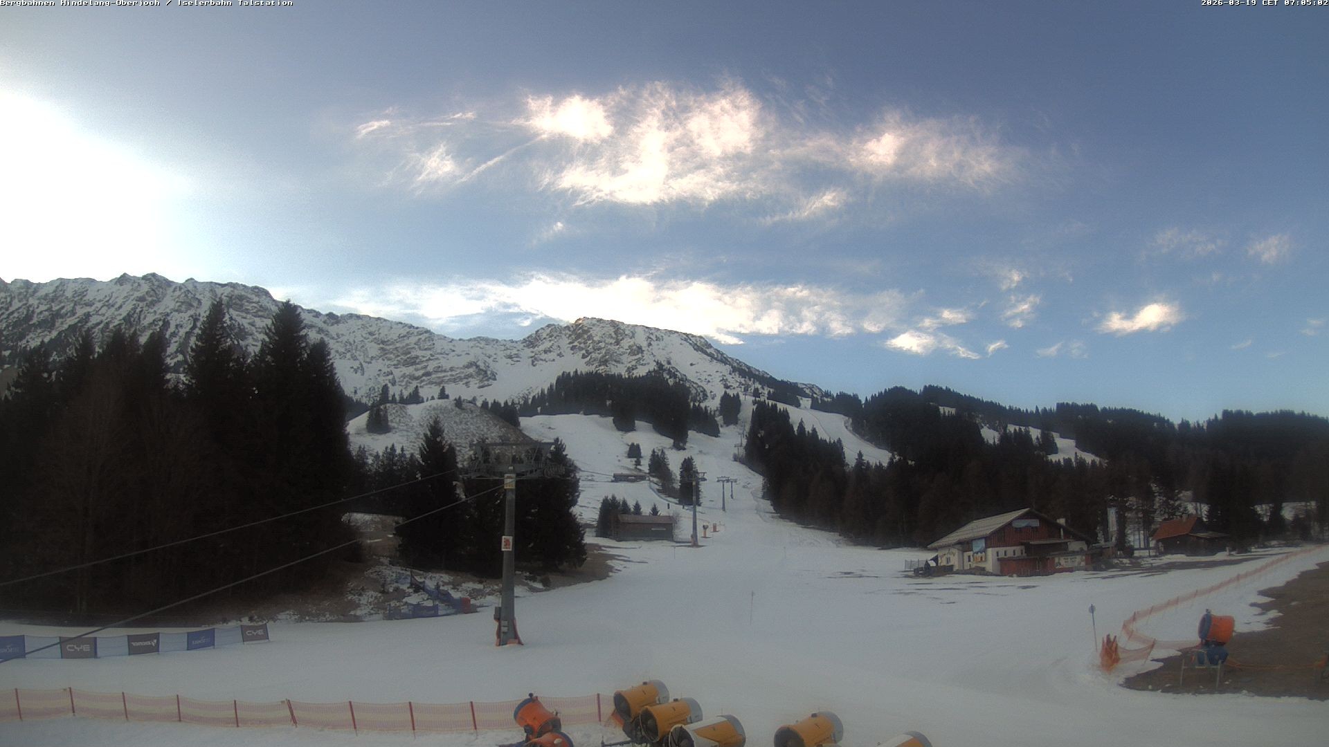 Archiv Foto Webcam Oberjoch - Blick zum Iseler