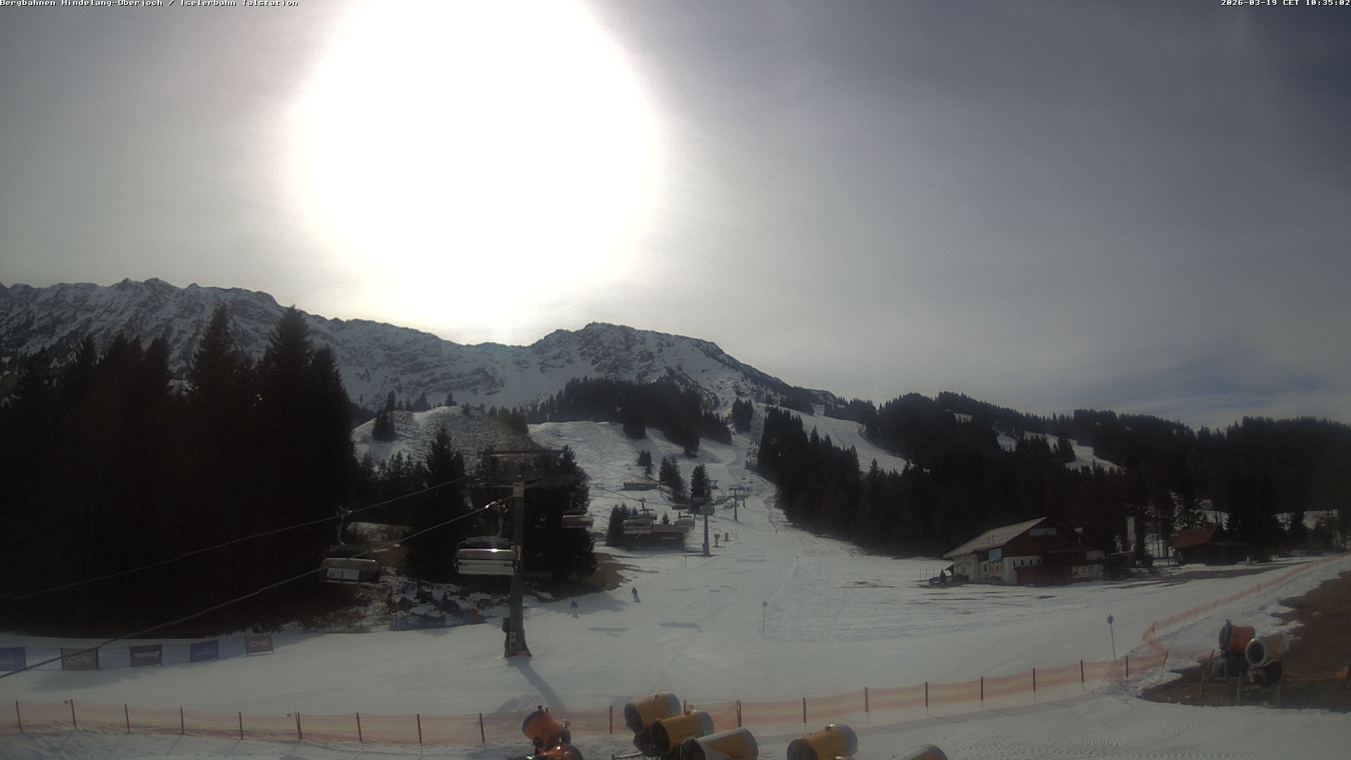 Archiv Foto Webcam Oberjoch - Blick zum Iseler