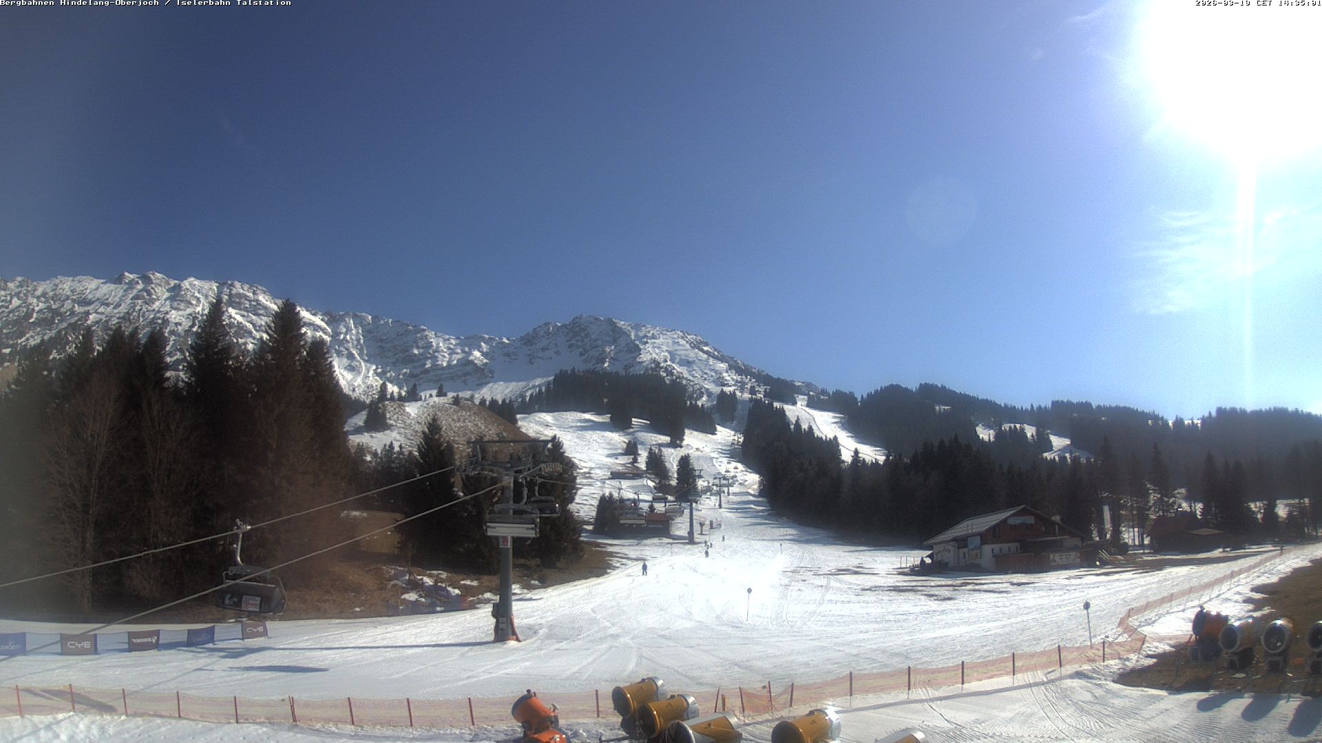 Archiv Foto Webcam Oberjoch - Blick zum Iseler