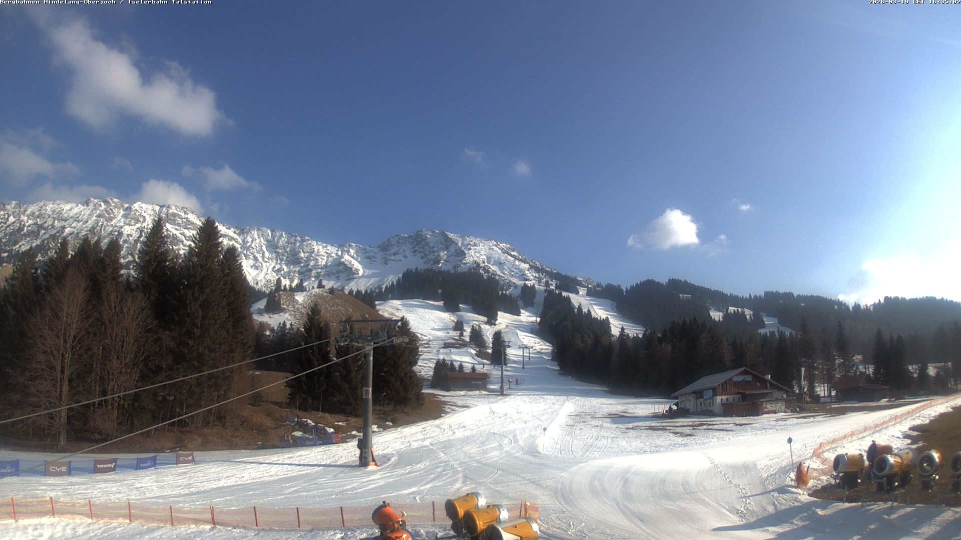 Archiv Foto Webcam Oberjoch - Blick zum Iseler