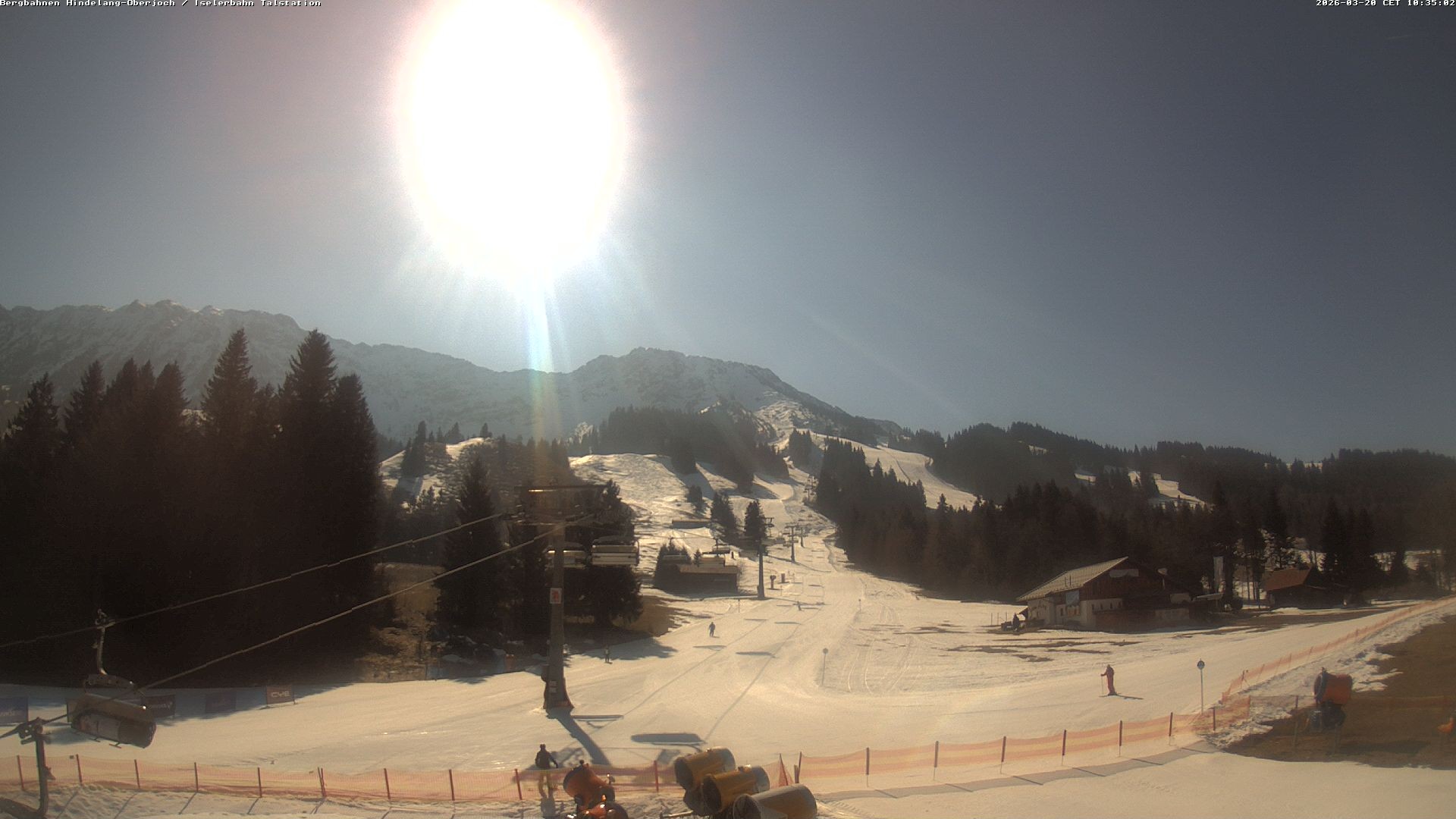 Archiv Foto Webcam Oberjoch - Blick zum Iseler