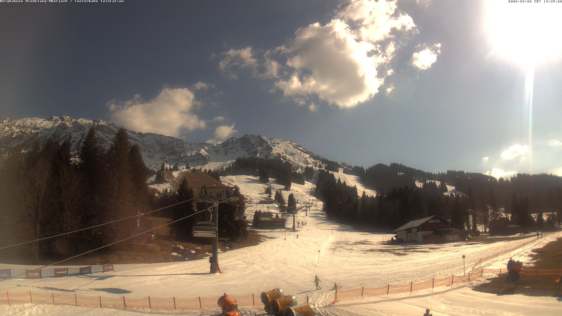 Archiv Foto Webcam Oberjoch - Blick zum Iseler