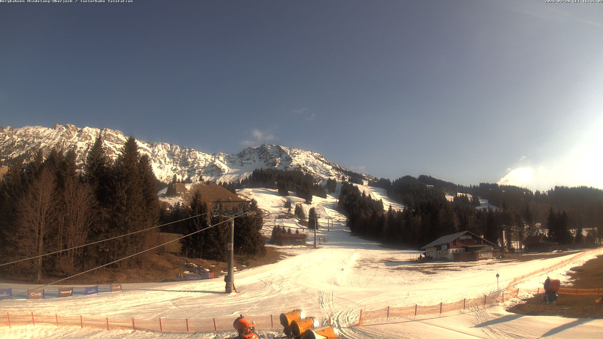 Archiv Foto Webcam Oberjoch - Blick zum Iseler