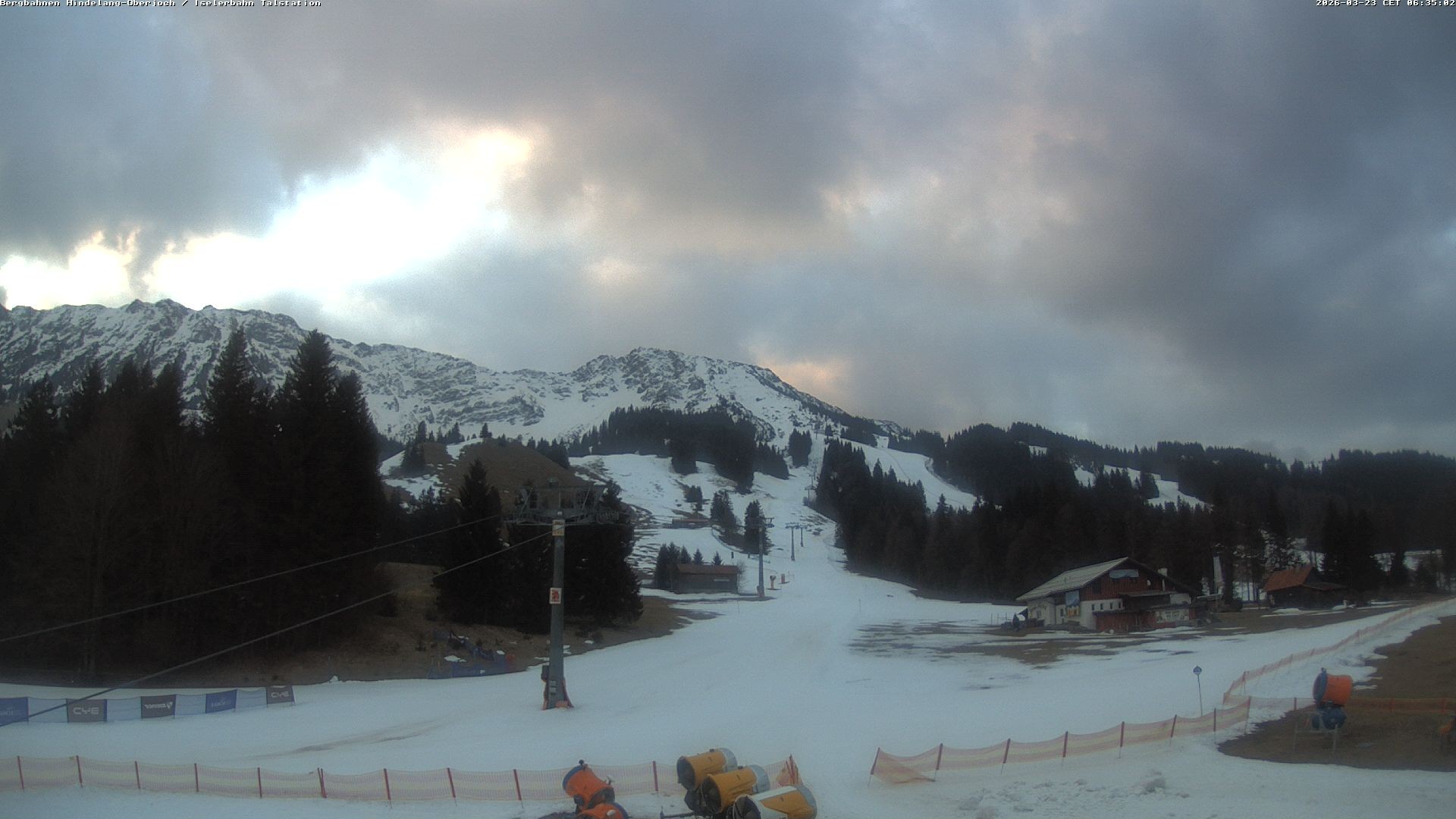 Archiv Foto Webcam Oberjoch - Blick zum Iseler