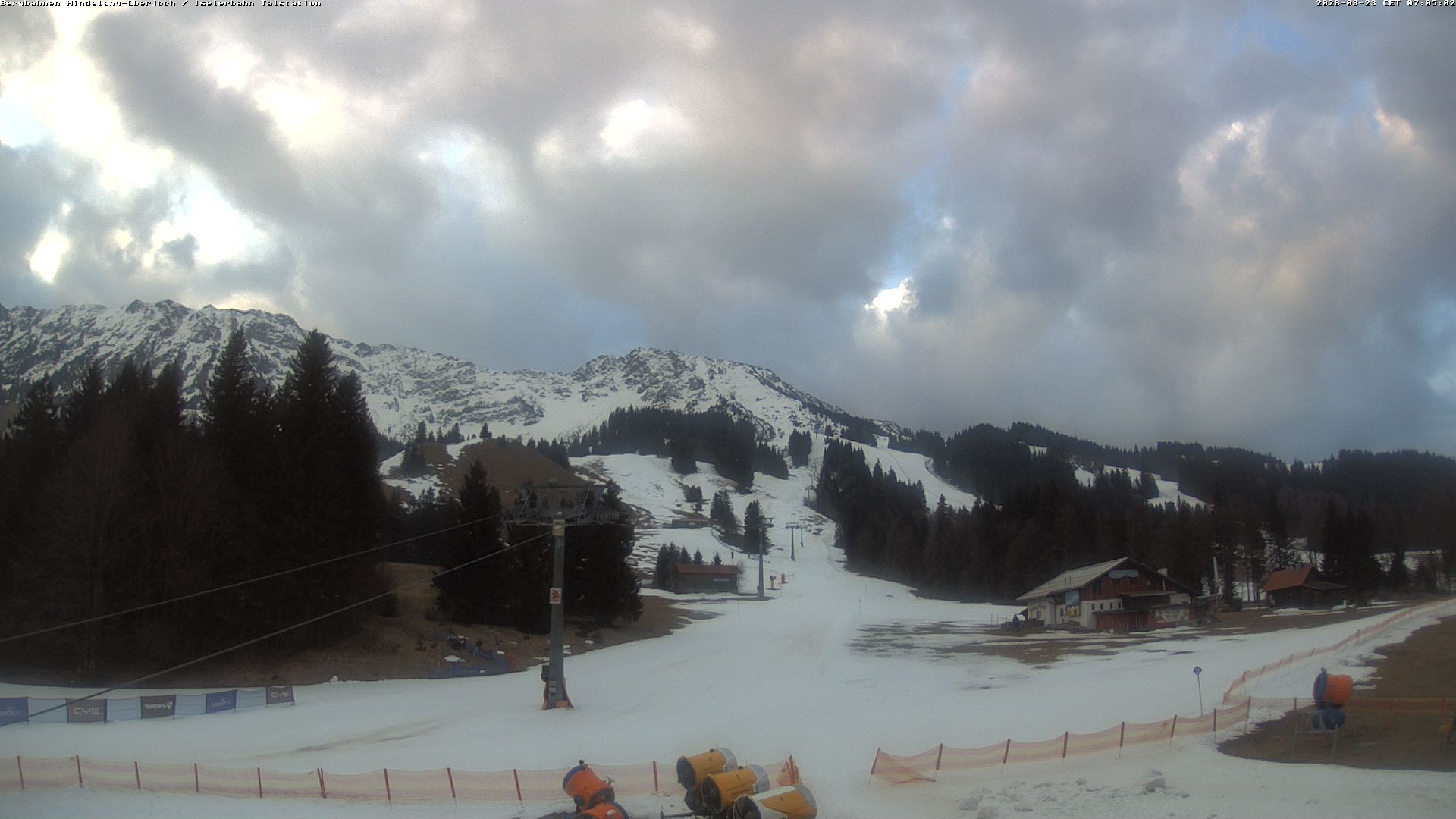 Archiv Foto Webcam Oberjoch - Blick zum Iseler