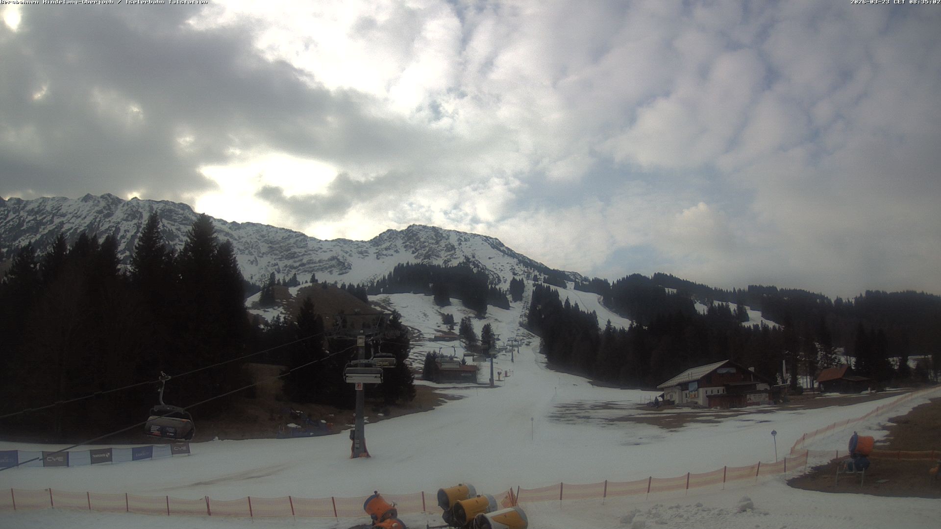 Archiv Foto Webcam Oberjoch - Blick zum Iseler