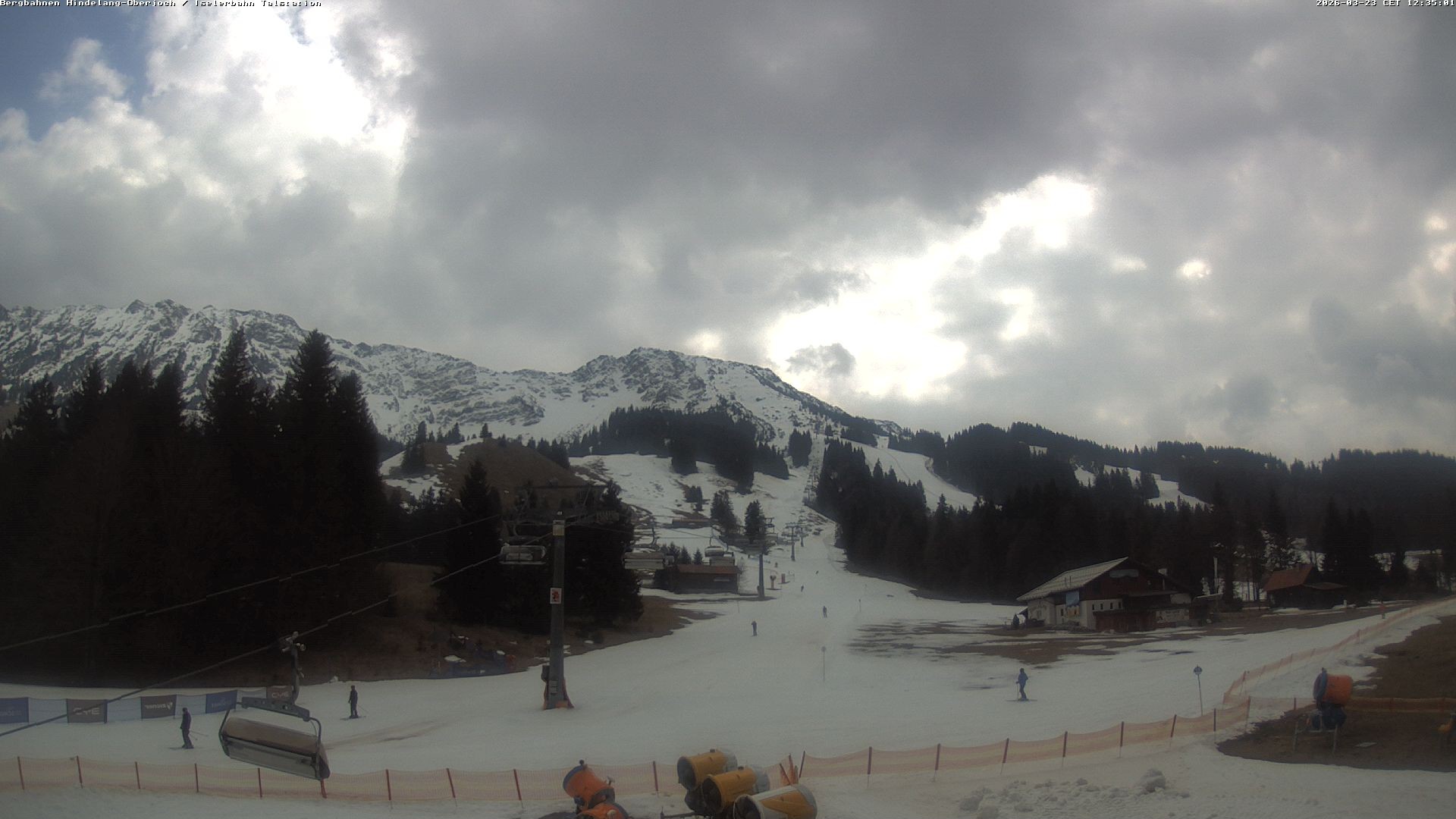 Archiv Foto Webcam Oberjoch - Blick zum Iseler