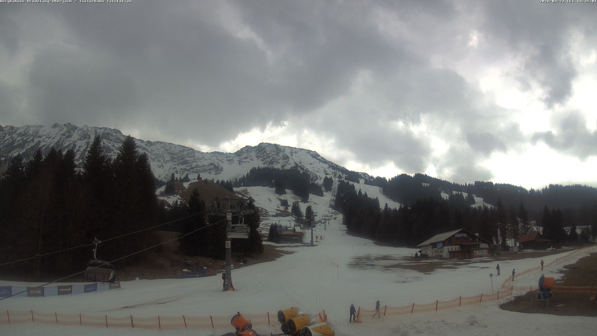 Archiv Foto Webcam Oberjoch - Blick zum Iseler
