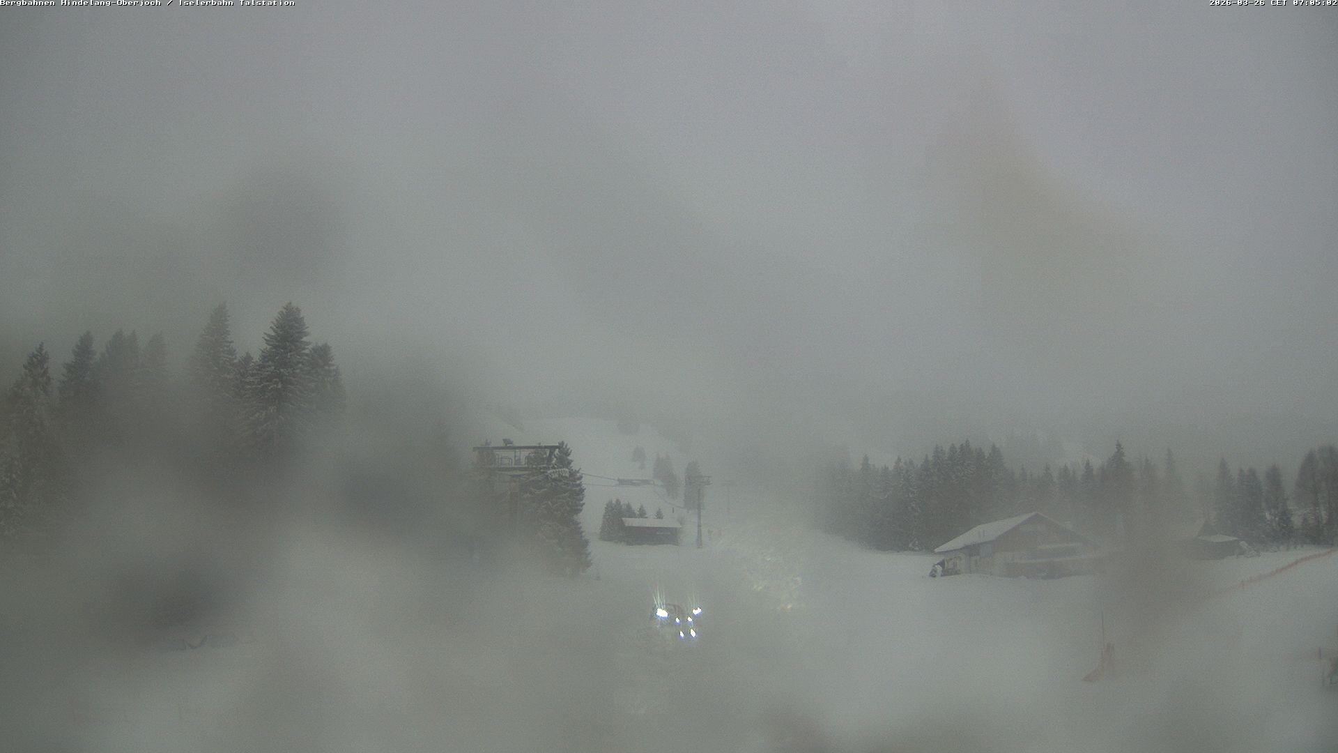 Archiv Foto Webcam Oberjoch - Blick zum Iseler