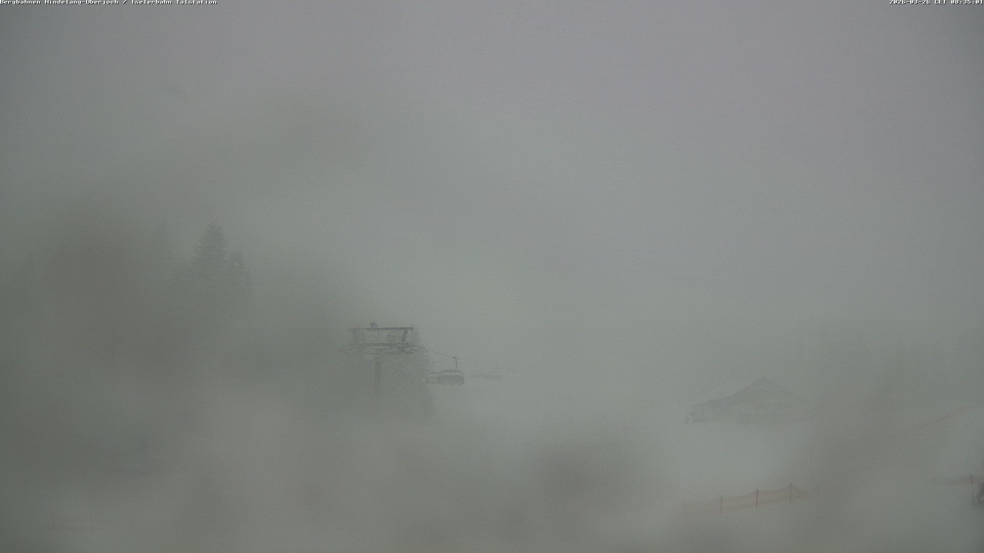 Archiv Foto Webcam Oberjoch - Blick zum Iseler