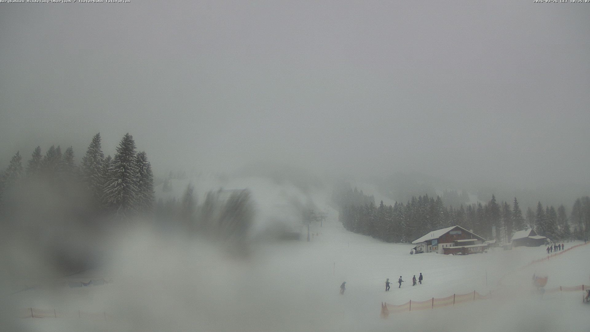 Archiv Foto Webcam Oberjoch - Blick zum Iseler