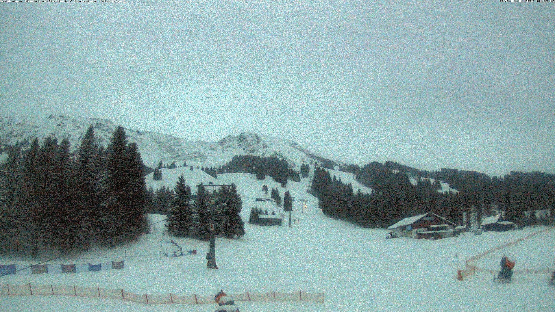 Archiv Foto Webcam Oberjoch - Blick zum Iseler