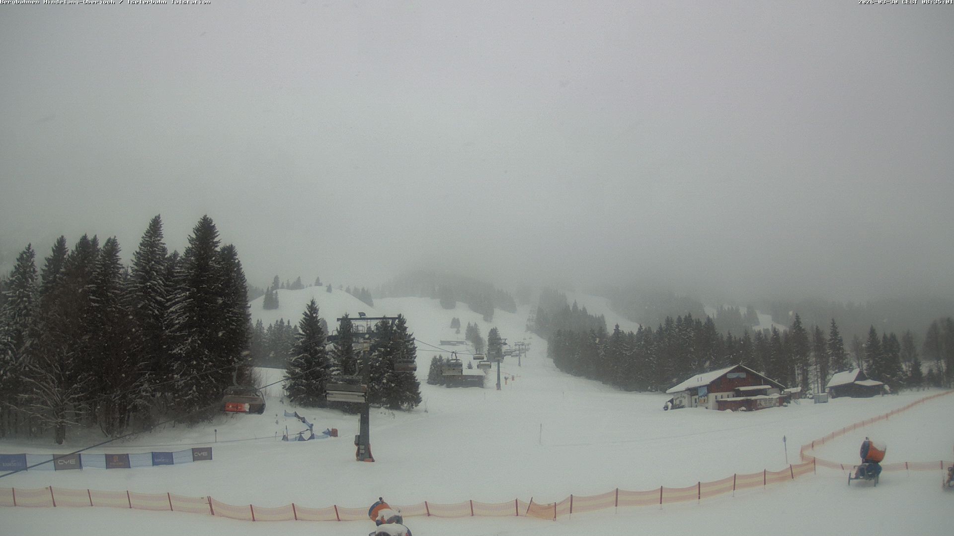 Archiv Foto Webcam Oberjoch - Blick zum Iseler