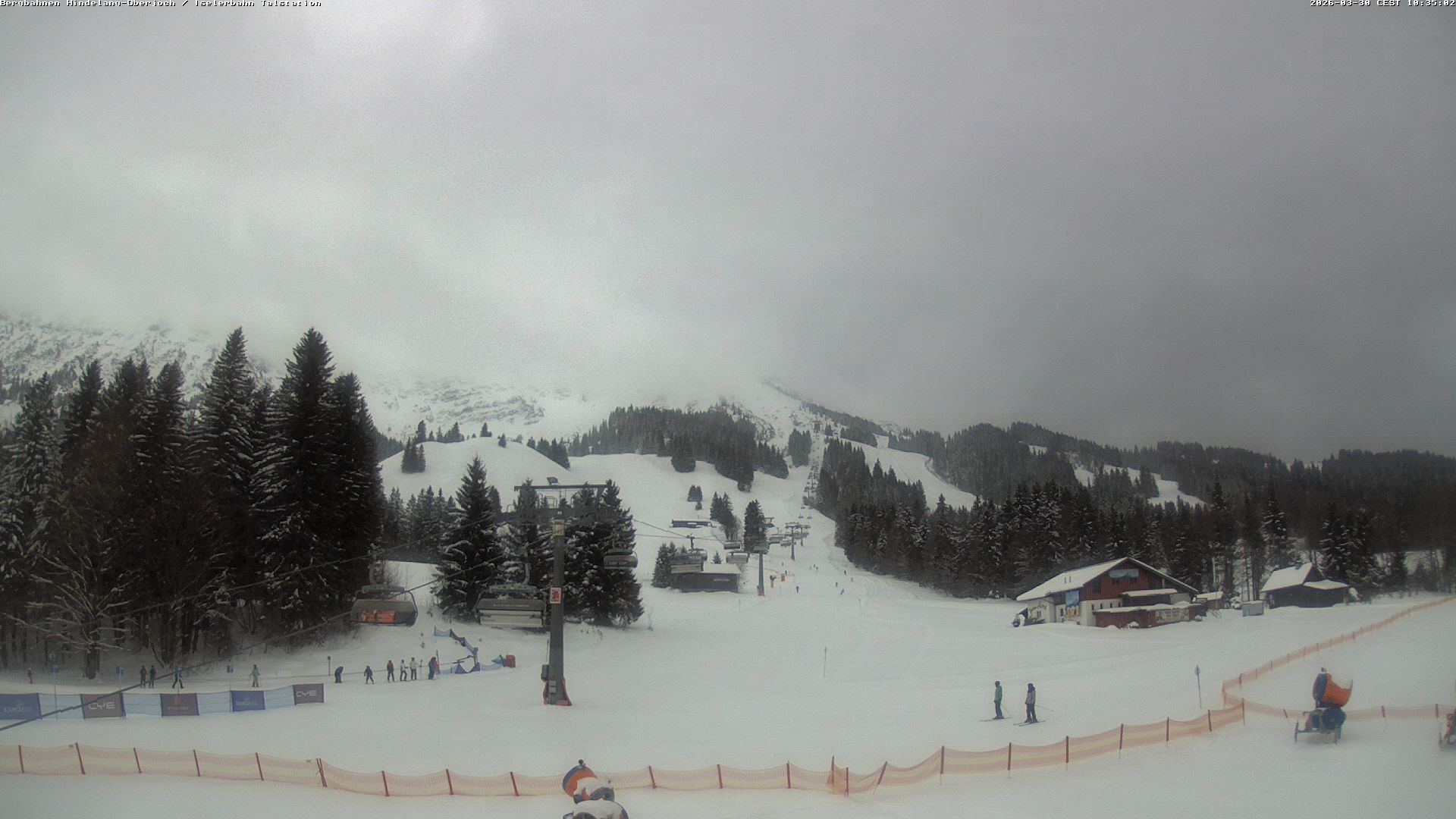 Archiv Foto Webcam Oberjoch - Blick zum Iseler