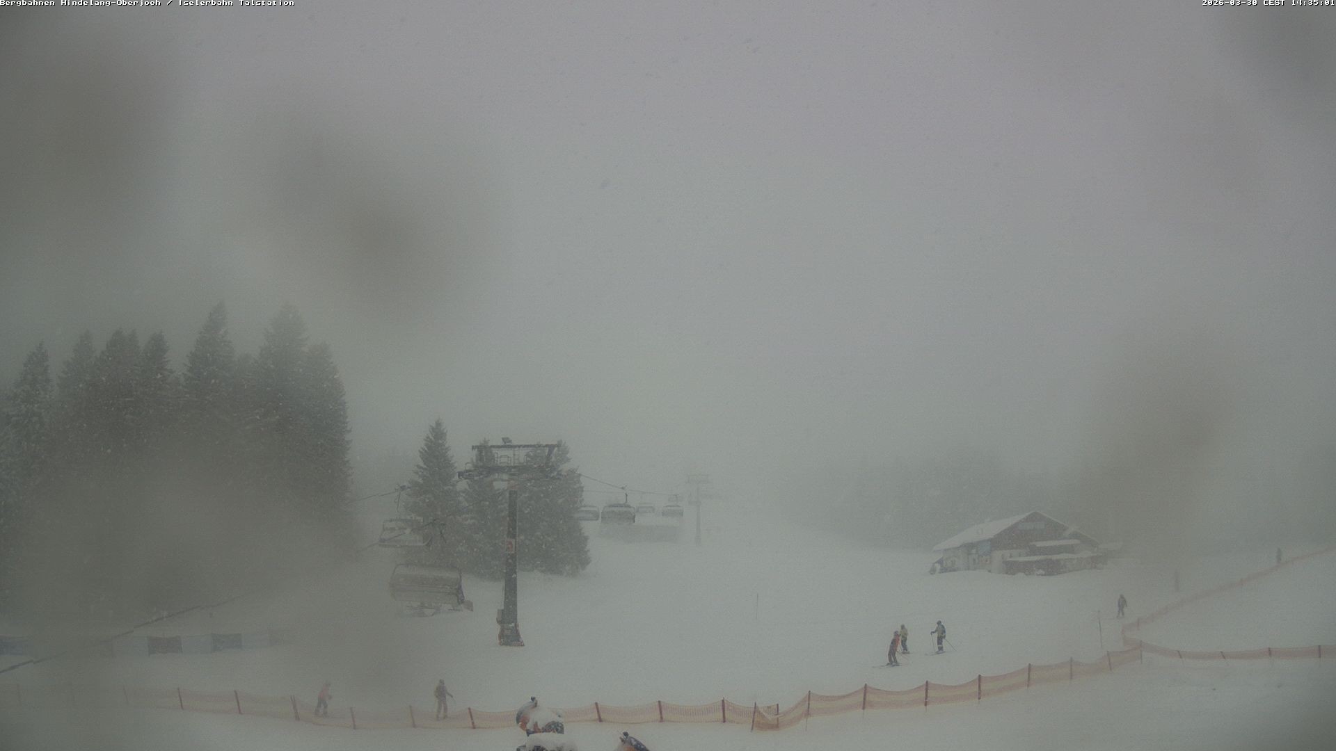 Archiv Foto Webcam Oberjoch - Blick zum Iseler