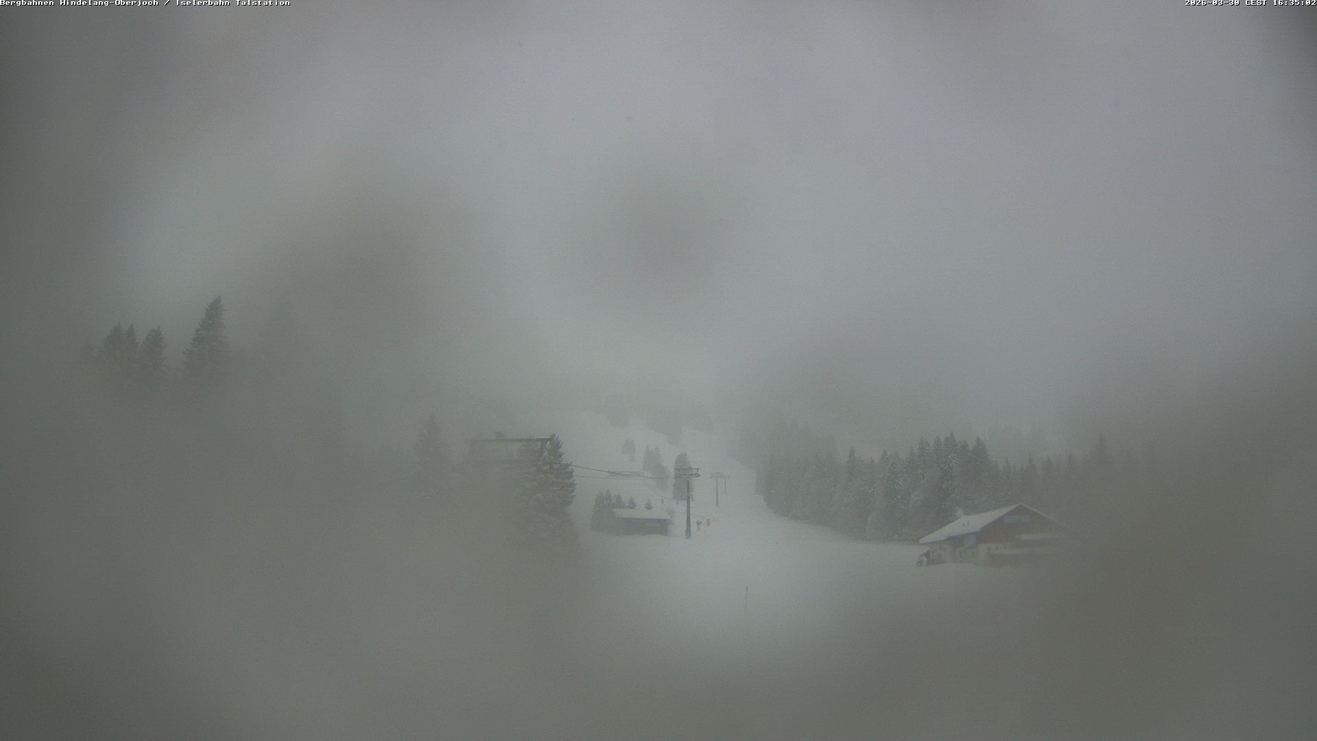 Archiv Foto Webcam Oberjoch - Blick zum Iseler