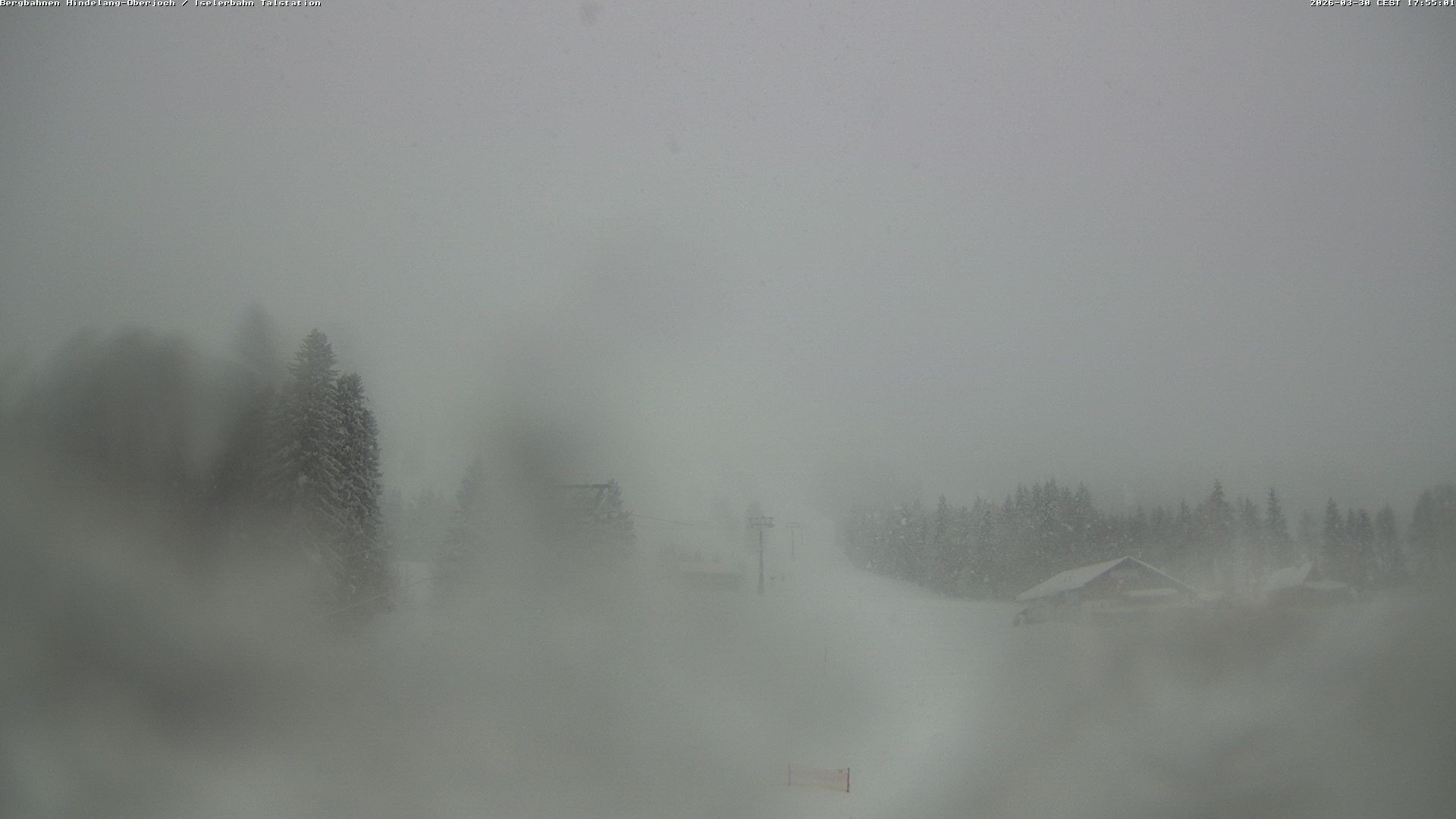 Archiv Foto Webcam Oberjoch - Blick zum Iseler