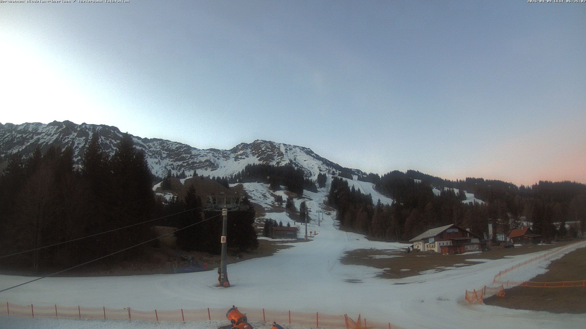 Archiv Foto Webcam Oberjoch - Blick zum Iseler