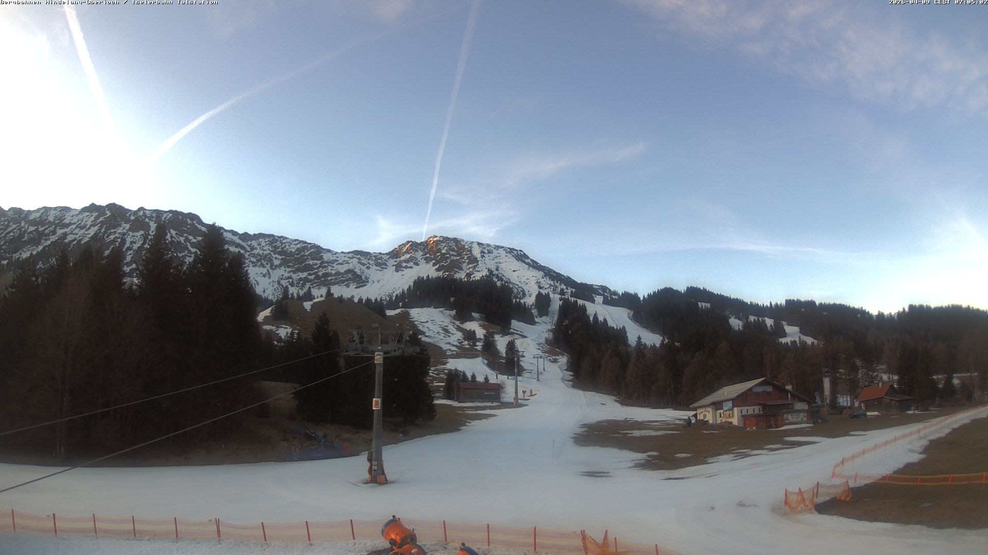 Archiv Foto Webcam Oberjoch - Blick zum Iseler