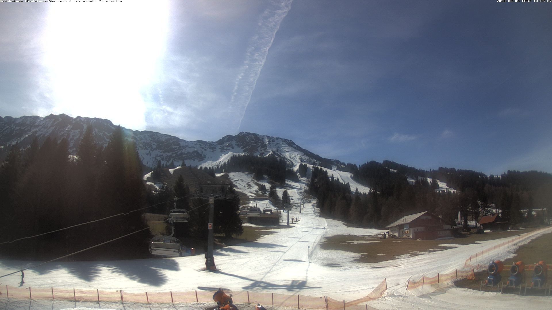 Archiv Foto Webcam Oberjoch - Blick zum Iseler