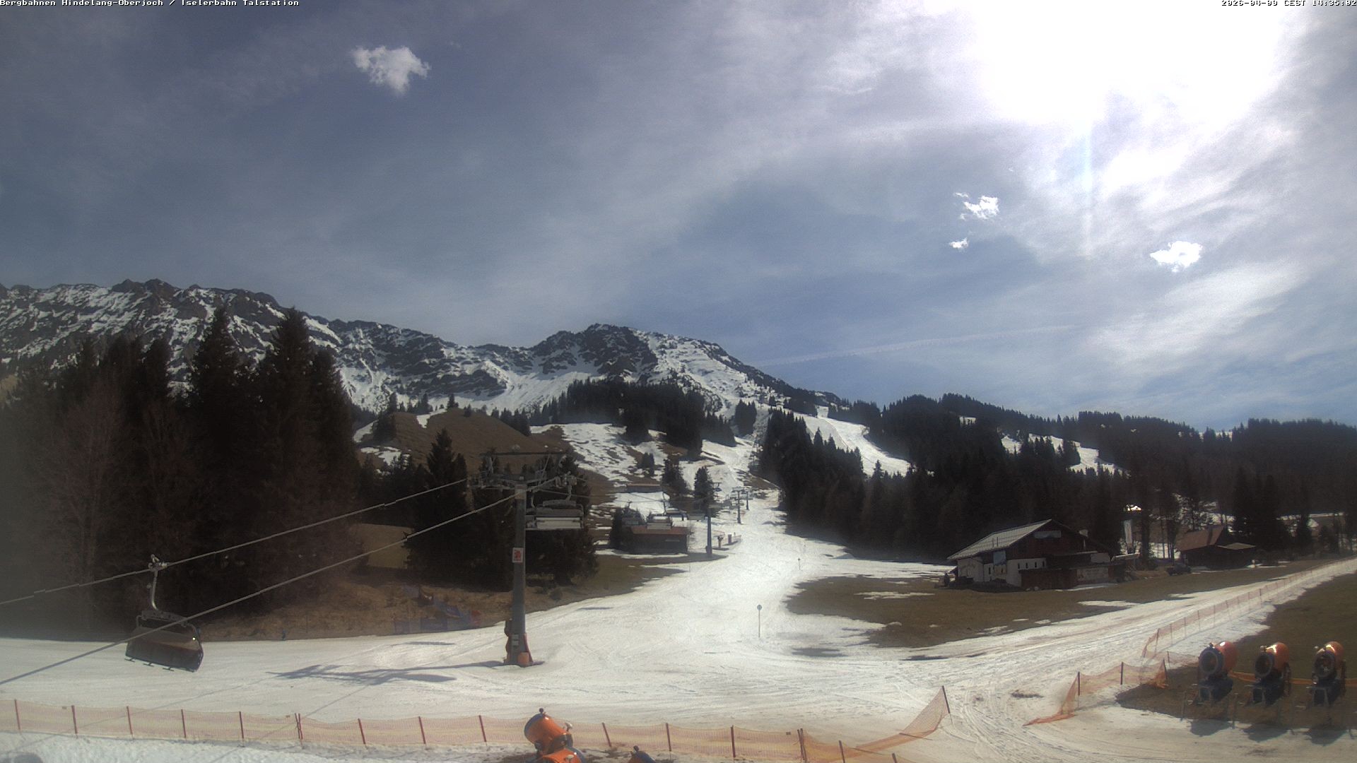 Archiv Foto Webcam Oberjoch - Blick zum Iseler