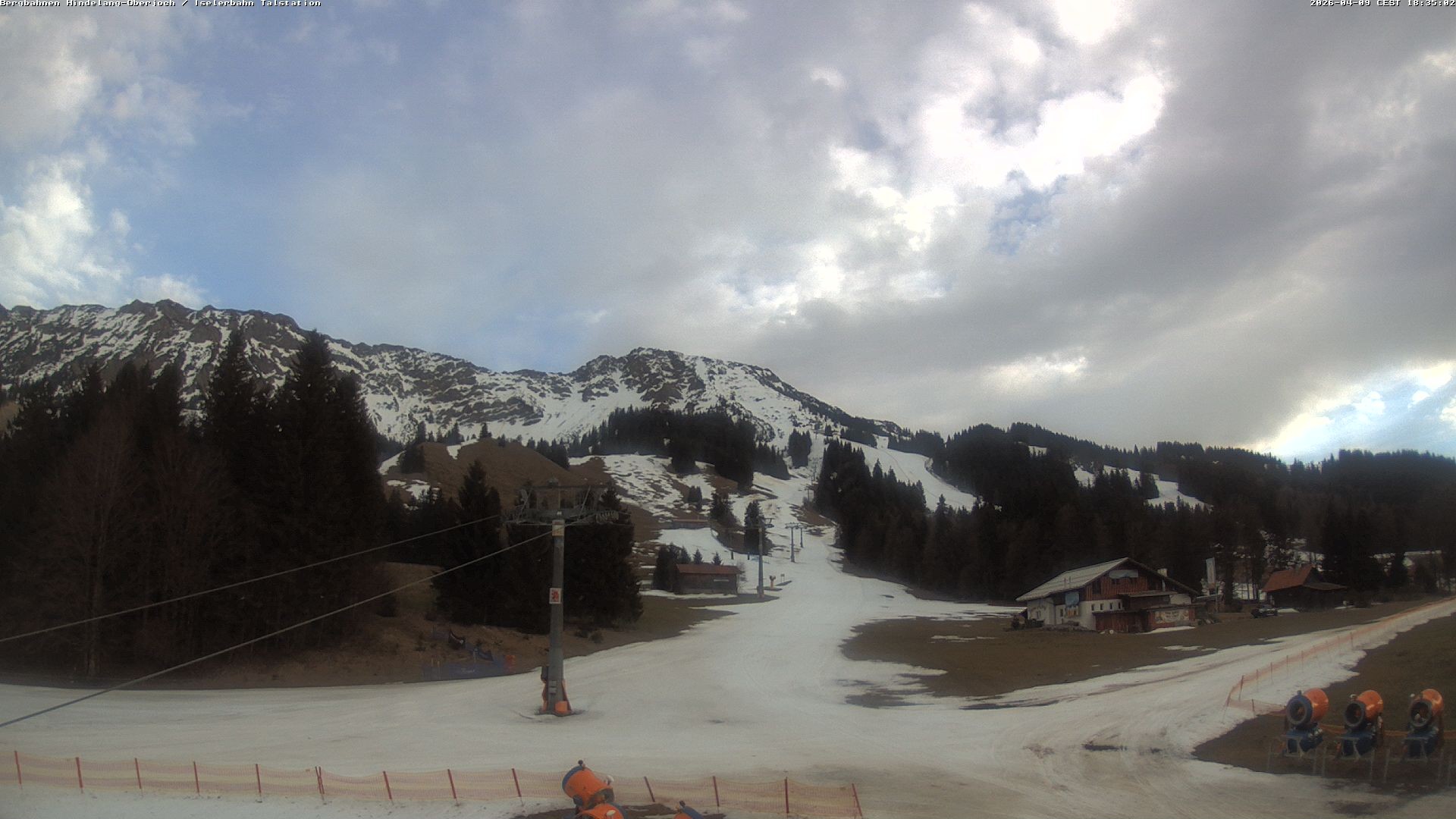Archiv Foto Webcam Oberjoch - Blick zum Iseler
